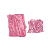 economico Costumi da donna-Strega Fata Glinda Vestito Costume Costumi a Tema Film e TV Cosplay di film for Per donna Adulti Halloween Carnevale martedì grasso Performance Feste Palcoscenico