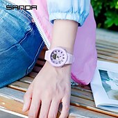 economico Orologi digitali-SANDA Da uomo Orologio digitale Di tendenza Orologio casual Orologio da polso Resistente agli urti Luminoso Cronometro Allarme sveglia Conto alla rovescia Resina Guarda
