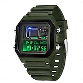 baratos Relógios Digitais-SANDA Masculino Relogio digital Moda Relógio Casual Relógio de Pulso Resistente ao Choque Luminoso Cronômetro Relogio Despertador Contagem regressiva TPU Assista