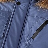 billiga Boy&amp;#39;s Downs &amp;amp; Pufferjacka-Barn Pojkar Hoodiejacka Pufferjacka Ytterkläder Ensfärgat Långärmad Ficka Täcka Utomhus Dagligen Grundläggande Svart Blå Grön Höst Vinter 4 år +