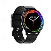 billige Smartklokker-ny mx15 smartwatch bluetooth ringe puls kroppstemperatur stemmeassistent 1.32 rund skjerm utvidelsesløsning kroppstemperaturmåling bluetooth call bluetooth musikk ai stemmeassistent