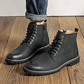 levne Kotníkové boty-pánské hnědé šněrovací kotníkové boty z umělé kůže s brogue detailem a robustní podrážkou – klasický a odolný outdoorový styl