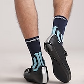 cheap Running Socks-Athletic Sports Socks Running Socks 1 Pair Color Block Men&#039;s Socks Compression Socks Anti-Slip Breathable Sweat wicking Comfortable Gym Workout Football / Soccer Running Jogging Cycling Sports Color