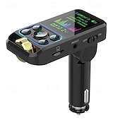 お買い得  車用Bluetoothキット/ハンズフリー-12V/2.5A BT 通話 EQ サウンド調整済み pd/qc3.0 急速充電器 bc83 FM トランスミッター カーチャージャー デュアル USB TF U ディスク MP3