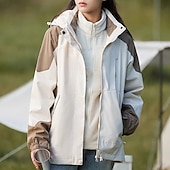 preiswerte Fleece &amp; 3 in 1 Jacken-Damen Soft Shell Jacke Wanderjacke Winter Draussen warm Fleece-Futter Windundurchlässig Wasserdicht 3-in-1-Jacke Vliesjacken Windbreaker-Jacke Reisen Hellrosa Schwarz Weiß Gelb Rosa