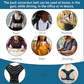 cheap Braces &amp; Supports-Posture Corrector for Men and Women, Adjustable Back Brace Belt, Support Shoulder Straightener, Back Spine Corrector Providing Pain Relief from Lumbar, Neck, Shoulder, and Clavicle, Back