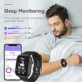Χαμηλού Κόστους Smartwatch-ανδρικό έξυπνο ρολόι 2,01 ιντσών υψηλής ευκρίνειας πλήρους οθόνης αφής αθλητικά έξυπνα ρολόγια κλήσης/απάντησης τηλεφώνων ύπνου βήμα θερμίδων παρακολούθησης δραστηριότητας πληροφορίες κλήσης προτροπή