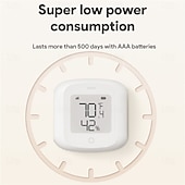 abordables Electrodomésticos-Sensor de temperatura y humedad inteligente Tuya Wifi/Zigbee, termómetro higrómetro para interiores con pantalla LCD, compatible con Alexa y Google Home