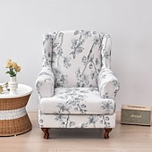 abordables Fauteuils à oreilles-housse de chaise à oreilles extensible imprimée housse durable et élastique avec un design imprimé élégant parfaite pour protéger et rafraîchir votre chaise à oreilles idéale pour la décoration