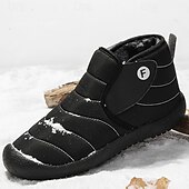 cheap Winter &amp; Snow Boots-Men&#039;s Insulated Winter Snow Boots – Waterproof Slip-On Ankle Boots with Faux Fur Lining, Anti-Slip Sole for Outdoor Hiking &amp; Cold Weather