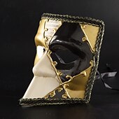 olcso Maszk-Paprikajancsi Farsangi maszk Velencei maszk Bauta Felnőttek Férfi Női Zárt sisak Parti Álarcos mulatság Velencei karnevál Mindszentek napja Farsang Mardi Gras Könnyű farsangi jelmez