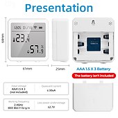 economico Elettrodomestici-tuya termoigrometro wireless wifi termometro igrometro temperatura umidità tester sensore supporto per alexa google