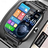 お買い得  スマートウォッチ-新しい Bluetooth 通話スマートウォッチ 1.9 インチ フルタッチスクリーン メンズ レディース フィットネス ブレスレット Android iOS スマートウォッチ用カスタムウォッチフェイス Menbox