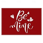 economico Tovagliette-set di 4 tovagliette per San Valentino romantiche e decorative con motivi a forma di cuore o rosa resistenti e resistenti al calore perfette per aggiungere un tocco d&#039;amore all&#039;arredamento della tua