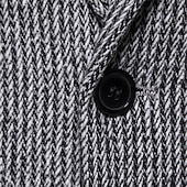 billige Blazere for menn-Herre Blazer Virksomhet Cocktailfest Bryllupsfest Mote Fritid Vår &amp; Vinter Polyester Helfarge Knapper Lomme Bekvem Enkeltkneppet Blazer Mørkegrå Kakifarget Lysegrå