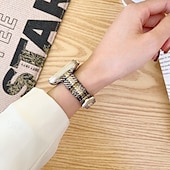 baratos Pulseiras de Apple Watch-Pulseira Esportiva Compatível com Pulseira Apple Watch 38mm 40mm 41mm 42mm 44mm 45mm 49mm Fecho de Metal Ajustável Tecido pulseira de substituição para iwatch Ultra 2 Series 9 8 7 SE 6 5 4 3 2 1