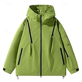 preiswerte Fleece &amp; 3 in 1 Jacken-Herren Soft Shell Jacke Wanderjacke Draussen Windundurchlässig Atmungsaktiv Leichte Jacke Windbreaker-Jacke Reisen Weinrot Schwarz Rosa Grün Khaki