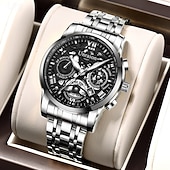 Χαμηλού Κόστους Ρολόγια Quartz-νέα τάση της μόδας casual sports απλή πλήρως αυτόματη κίνηση ανδρικό ρολόι ημερολόγιο αδιάβροχο φως νύχτας μη μηχανικό ρολόι όμορφο και κομψό ανδρικό ρολόι χαλαζία
