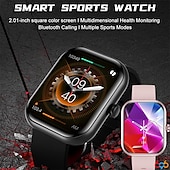 tanie Inteligentne bransoletki-696 ZW65 Inteligentny zegarek 2.01 in Inteligentne Bransoletka Bluetooth Krokomierz Powiadamianie o połączeniu telefonicznym Rejestrator snu Kompatybilny z Android iOS Damskie Męskie Odbieranie bez