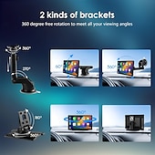 abordables Électronique automobile-Écran tactile de 9 pouces pour Apple CarPlay Android Auto Mirror Link Bluetooth Récepteurs radio stéréo de voiture portables Navigation GPS avec caméra de tableau de bord 4K 1080p Caméra de recul