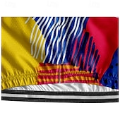 abordables Maillots pour hommes-Homme Maillot Velo Cyclisme Manche Courte Cyclisme Tee-shirt Maillot avec 3 poches arrière VTT Vélo tout terrain Respirable Séchage rapide Conception anatomique Mèche Rouge vin Rouge Bleu Bloc de