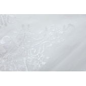 preiswerte Kleider für die Blumenmädchen-kinderkleidung Mädchen Blumenmädchen Kleid Kleid Ärmellos Hochzeit Party Schleife Elegant Vintage Spitze Tüll Maxi 4-13 Jahre Weiß Rosa Rote