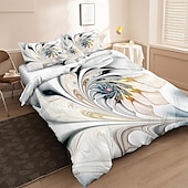 economico Set copripiumino-fiori farfalle piante fiori stampe set di tre pezzi piumone per camera da letto hotel camera degli ospiti biancheria da letto set comodo 1 set piumone 2 federe set letto matrimoniale set da 2 pezzi