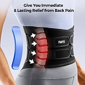 economico Bretelle &amp; Supporti-tutore per la schiena per uomo dolore lombare con 5 stecche metalliche, per sciatica, ernia del disco, scoliosi e altro sollievo dal dolore! cintura di supporto per la schiena traspirante per donna