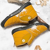 cheap Winter &amp; Snow Boots-Men&#039;s Insulated Winter Snow Boots – Waterproof Slip-On Ankle Boots with Faux Fur Lining, Anti-Slip Sole for Outdoor Hiking &amp; Cold Weather