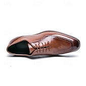 economico Formale-scarpe classiche da uomo in stile oxford marrone con dettagli brogue - eleganti calzature formali per lavoro ed eventi