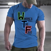 cheap Men&#039;s Funny T shirts-Men&#039;s Rude Offensive Funny Slang T shirt Short Sleeve T shirt 3D Print Crew Neck Shirt Fashion Daily Street Daily Lake Blue White Red Summer Spring Clothing Apparel S M L XL XXL XXXL