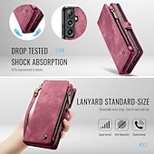 Недорогие Чехлы для Samsung-Чехол для телефона для S24 S24 FE S23 S22 S21 S20 Ultra Plus FE A55 A35 A25 A15 5G A54 A34 A14 A14 A54 A33 A71 A12 кошелек с подставкой магнитная застежка винтажный TPU PU кожа