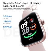 preiswerte Smartwatch-JR-FT5 Plus Smartwatch 1.96 Zoll Smartwatch Fitnessuhr Bluetooth Schlaf-Tracker Herzschlagmonitor Wecker Kompatibel mit Android iOS Damen Herren Freisprechanlage Wasserdicht Benutzerdefiniertes Wählen