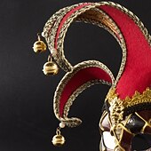 olcso Maszk-Paprikajancsi Halloween Velencei maszk Arlecchino Farsangi maszk Zárt sisak Felnőttek Női Mindszentek napja Farsang Mardi Gras Parti Álarcos mulatság Velencei karnevál Egyszerű Halloween jelmezek