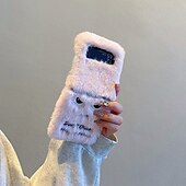 abordables Carcasas Samsung-teléfono Funda Para Z Flip 6 Z Flip 5 Z Flip 4 Z Flip 3 Funda Trasera Antigolpes Retro Felpa