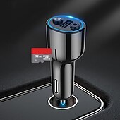 Χαμηλού Κόστους Σετ Bluetooth Αυτοκινήτου/Hands-free-δέκτης bluetooth αυτοκινήτου 5.0 για ακύρωση θορύβου αυτοκινήτου προσαρμογέα bluetooth aux δέκτης μουσικής bluetooth για οικιακό στερεοφωνικό/ενσύρματα ακουστικά/κλήσεις handsfree 16 ώρες διάρκεια