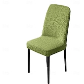 cheap Dining Chair Cover-Stretch Dining Chair Cover Durable High Back Dining Chair Cover Elastic Slipcover Perfect for Protecting and Refreshing Your Dining Room Chairs Adds Comfort and Style to Any Dining Space Decor