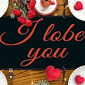 cheap Table Runners-Valentine&#039;s Day Table Runner Romantic and Festive Table Decor Adds a Touch of Love to Your Dining Table Perfect for Valentine&#039;s Day Dinners and Celebrations