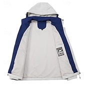 cheap Softshell, Fleece &amp; Hiking Jackets-Men&#039;s Softshell Jacket Hiking Jacket Outdoor Windproof Water Resistant Windbreaker Jacket Traveling Dark Grey Black White Blue Light Grey