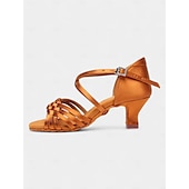 abordables Chaussures de danses latines-sandales de danse holographiques argentées pour femmes avec semelle en daim souple, design à brides croisées et talon bas - idéales pour la salsa, la danse latine et la danse de salon