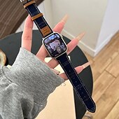 זול להקות Apple Watch-סולו לופ מותאם ל רצועת השעון של Apple Watch 38 מ&quot;מ 40 מ&quot;מ 41 מ&quot;מ 42 מ&quot;מ 44 מ&quot;מ 45 מ&quot;מ 49 מ&quot;מ נשים מתכוונן דמוי עור רצועת שעון חלופית ל iwatch Ultra 2 Series 9 8 7 SE 6 5 4 3 2 1