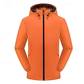 cheap Fleece &amp; 3 in 1 Jackets-Men&#039;s Hiking Jacket Winter Outdoor Thermal Warm Windproof Water Resistant Lightweight Jacket Windbreaker Jacket Traveling Black Red Navy Blue Royal Blue Orange