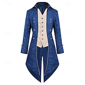 cheap Outerwear-Punk &amp; Gothic Medieval Renaissance Coat Jacket Tailcoat Prince Nobleman Men&#039;s Royal Steampunk Halloween Masquerade Event / Party Masquerade Adults&#039; Coat