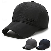 Недорогие Бейсболка мужская-Муж. Зимние шапки Зимняя теплая шапка Зимняя бейсболка с ушами Зимняя бейсболка Черный Серый Полиэстер Регулируется Мода Современный современный На каждый день фестиваль