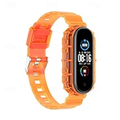 お買い得  その他の時計バンド-スマートウォッチバンド と互換性があります Xiaomi Mi Band 6 NFC Mi Band 5 NFC スマートウォッチ ストラップ 調整可 ソロループ スポーツバンド 置換 リストバンド