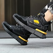 economico Sneakers da uomo-sneakers alte invernali da uomo con fodera in pelliccia sintetica – caldi stivali da neve con lacci per attività all&#039;aperto, suola impermeabile e antiscivolo, elegante design beige