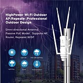 olcso Vezeték nélküli útválasztók-kültéri router kétsávos, nagy teljesítményű vezeték nélküli ap/ hatótávolságnövelő router poe-val és nagy nyereségű antennákkal us/eu pllag