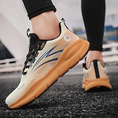 billige Sneakers til herrer-løpesneakers med varmt fôr for menn, lette, polstrede atletiske sko med snøredesign for vintersport utendørs og daglig bruk