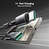 お買い得  スマホケーブル-1パック Joyroom マルチ充電ケーブル 60W 3.9フィート USBCからUSBC/ Lightning USBAからUSBC/ Lightning 3 A 急速充電 ナイロン編組 用途 マックブック iPad サムスン 携帯電話アクセサリー
