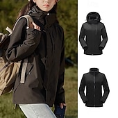 halpa Fleece ja 3 in 1 takit-Miesten Naisten Softshell-takki Vaellustakki Talvi ulko- Tuulenkestävä Vedenkestävä 3-in-1-takki Fleecetakit Tuulitakki takki Matkailu Musta Keltainen Armeijan vihreä Punainen Purppura